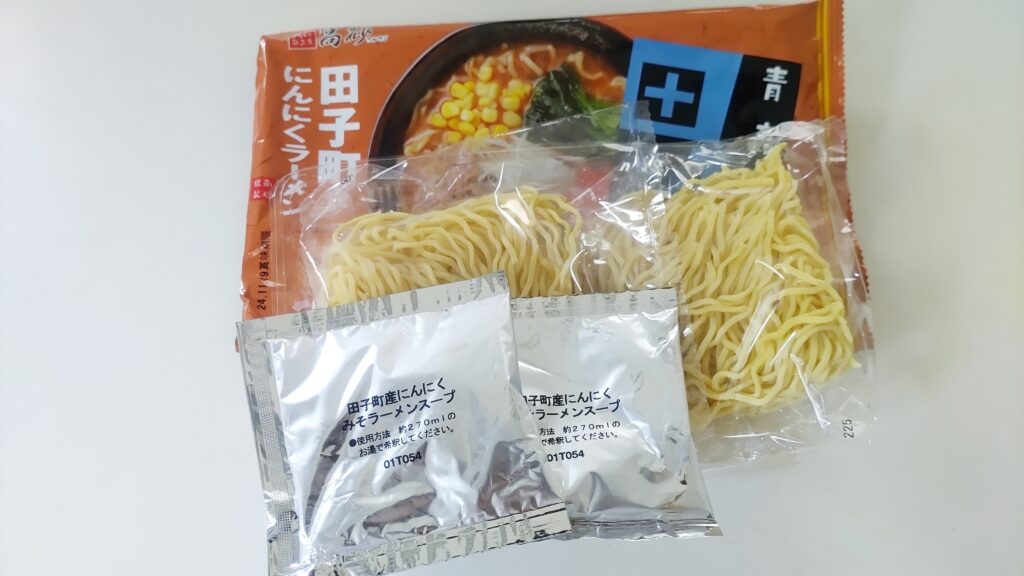 高砂食品　田子町産にんにくラーメン